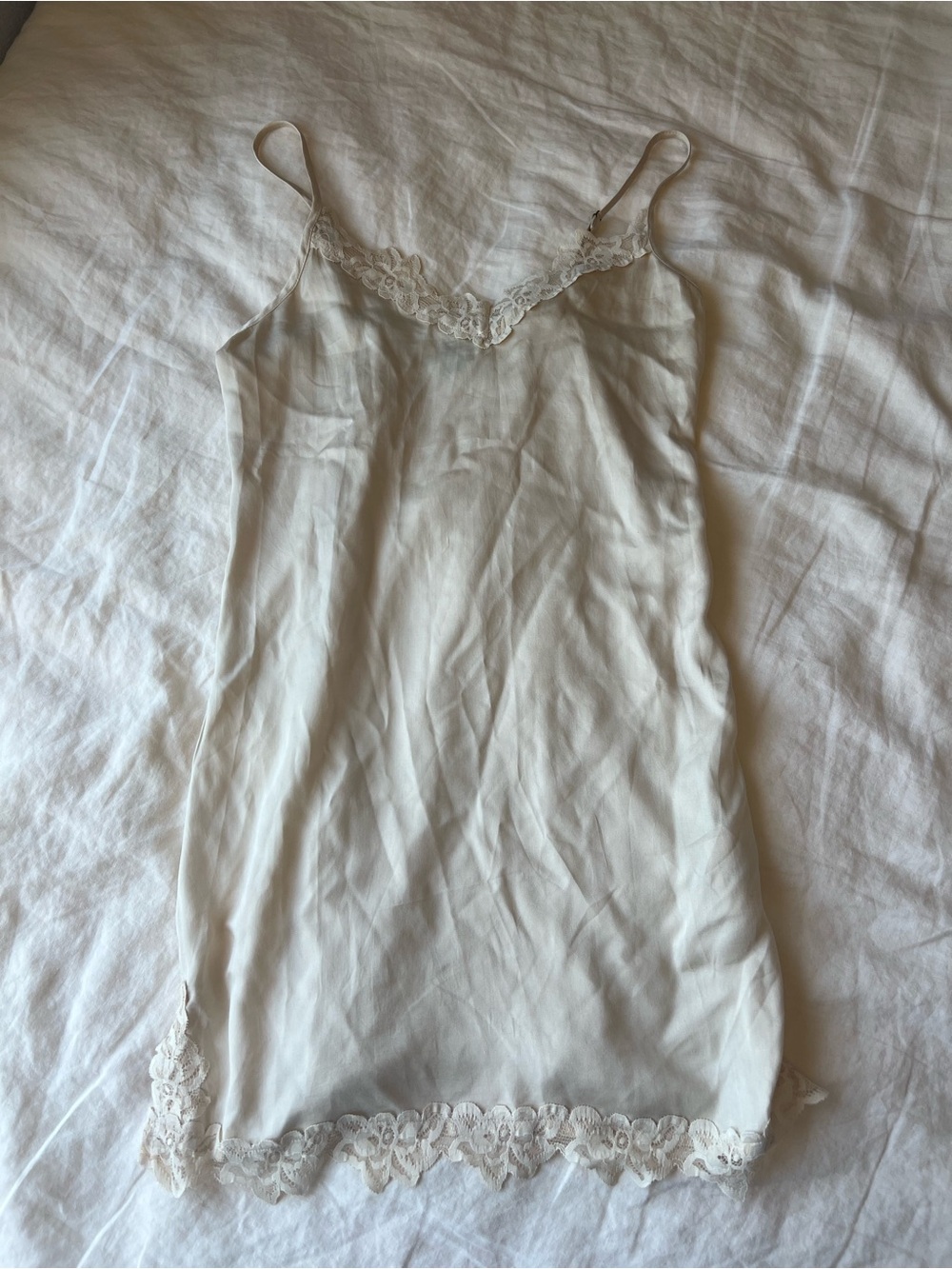 Lace Trim Slip Dress